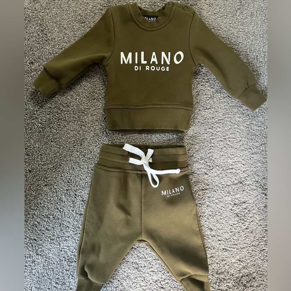 Milano Signature Sweatsuit  (color: olive)
